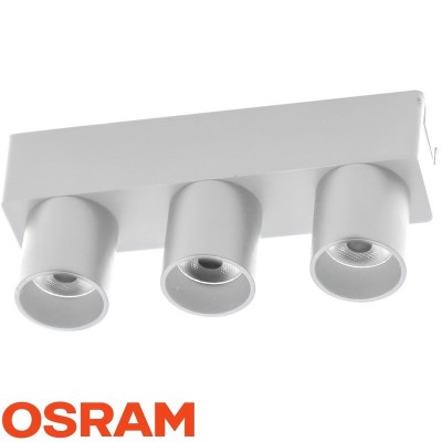Φωτιστικό LED 3x10W 48V 3000lm 24° CCT Slim Μαγνητικής Ράγας 93US1206CCT/WH